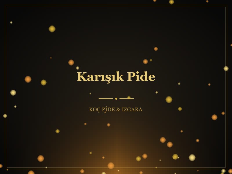 Karışık Pide